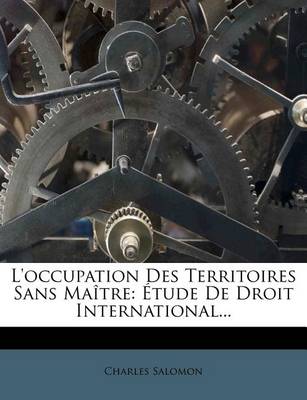 Book cover for L'Occupation Des Territoires Sans Maitre