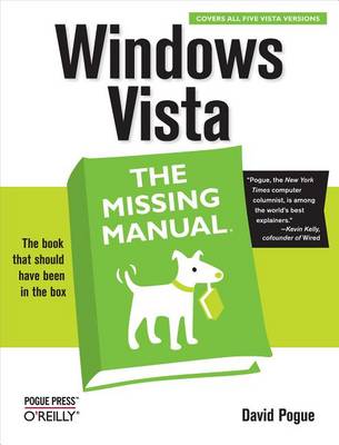Book cover for Windows Vista: The Missing Manual