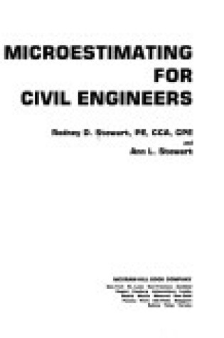 Cover of Microestimating for Civil Engineers