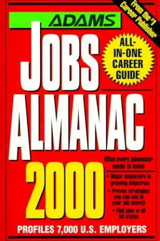 Cover of Adams Jobs Almanac, 2000