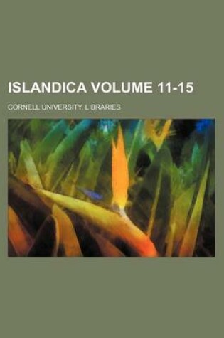 Cover of Islandica Volume 11-15