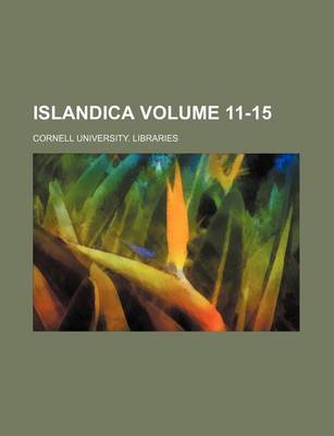 Book cover for Islandica Volume 11-15