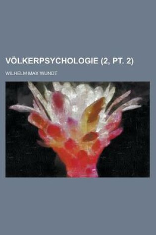 Cover of Volkerpsychologie (2, PT. 2)