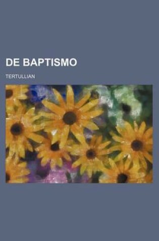 Cover of de Baptismo