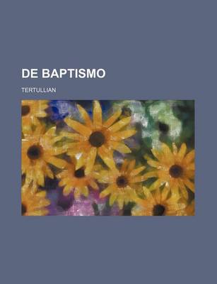 Book cover for de Baptismo