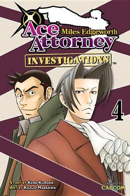Book cover for Miles Edgeworth Ace Attorney Investigations 4