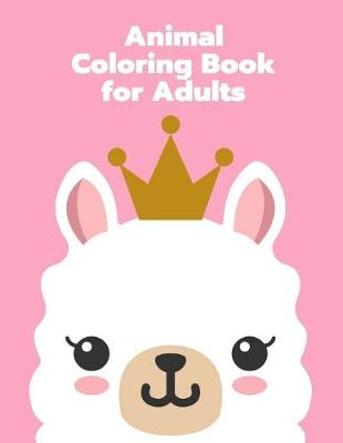 Book cover for Animal Coloring Book for Adults