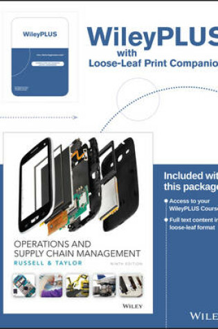 Cover of Operations and Supply Chain Management, 9th Edition Wileyplus Registration Card + Loose-Leaf Print Companion