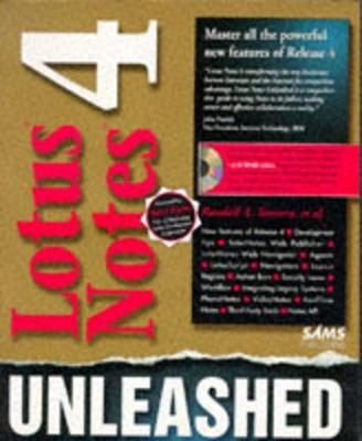 Book cover for LOTUS NOTES 4 UNLEASHED-CD ROM