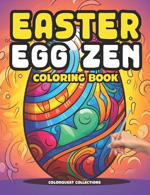 Book cover for Easter Egg Zen Coloring Book
