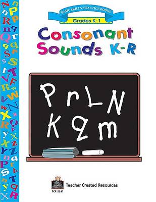 Book cover for Consonant Sounds K-R Workbook