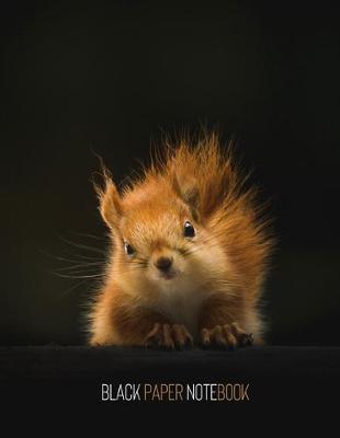 Book cover for Squirrel Black Paper Notebook