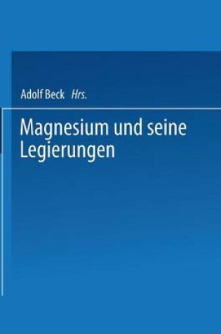 Cover of Magnesium und seine Legierungen