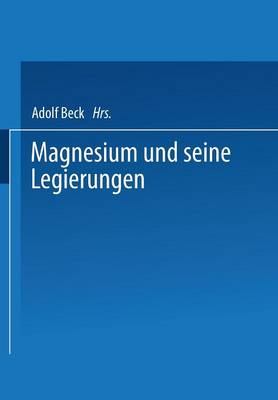 Book cover for Magnesium und seine Legierungen