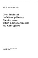 Book cover for Great Britain and the Schleswig-Holstein Question, 1848-64