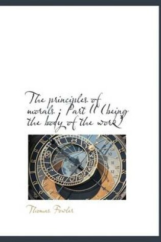 Cover of The Principles of Morals