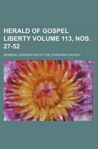 Cover of Herald of Gospel Liberty Volume 113, Nos. 27-52