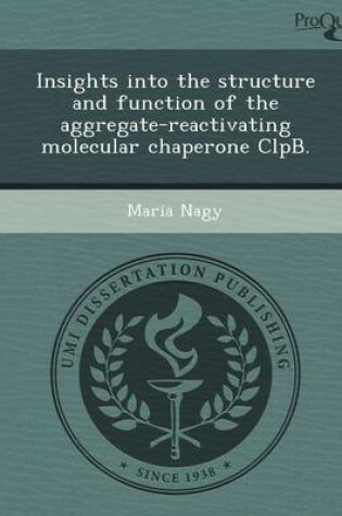 Cover of Insights Into the Structure and Function of the Aggregate-Reactivating Molecular Chaperone Clpb