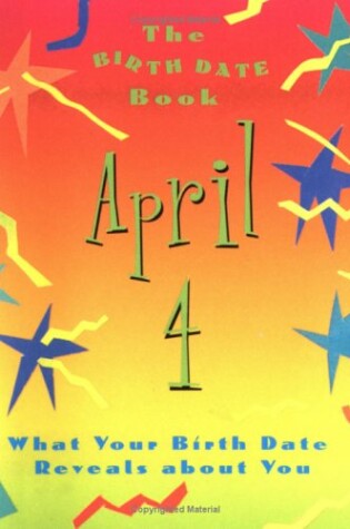 Cover of The Birth Date Book April 4