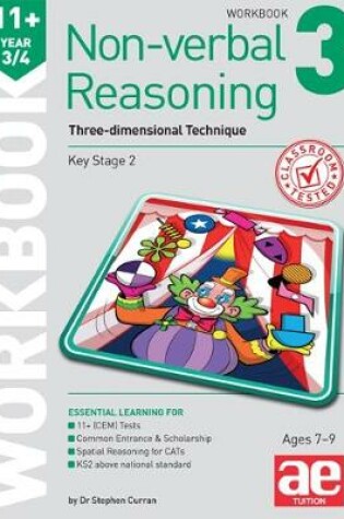 Cover of 11+ Non-verbal Reasoning Year 3/4 Workbook 3