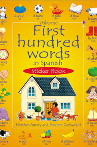 Cover of First 100 Words in Spanish Sticker Book