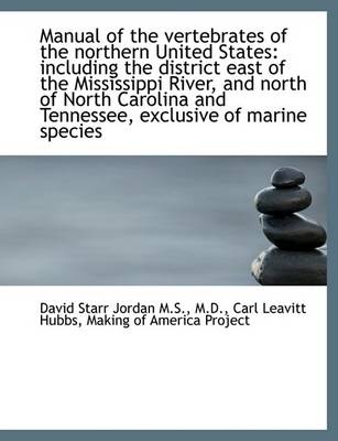 Book cover for Manual of the Vertebrates of the Northern United States