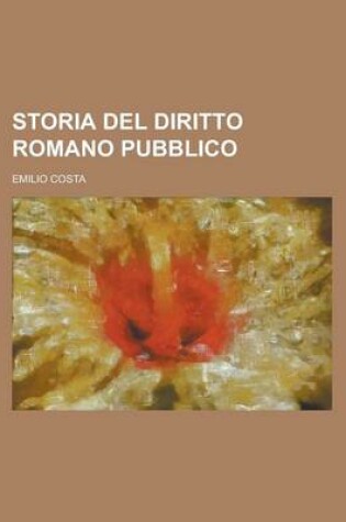 Cover of Storia del Diritto Romano Pubblico