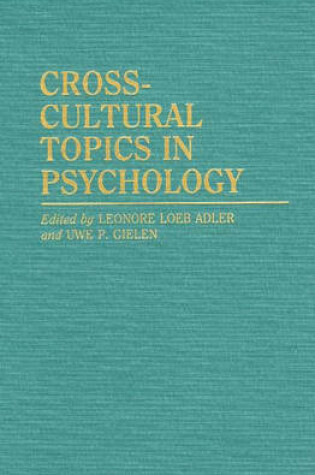 Cover of Cross-Cultural Topics in Psychology