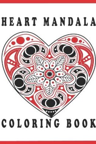 Cover of heart mandala coloring book