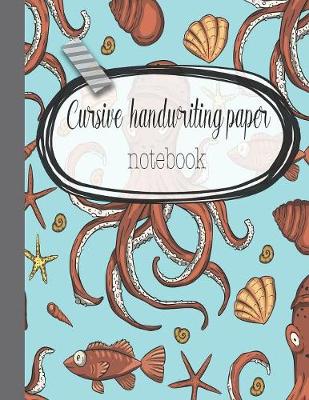 Book cover for Cursive handwriting paper notebook