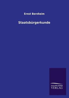 Book cover for Staatsburgerkunde