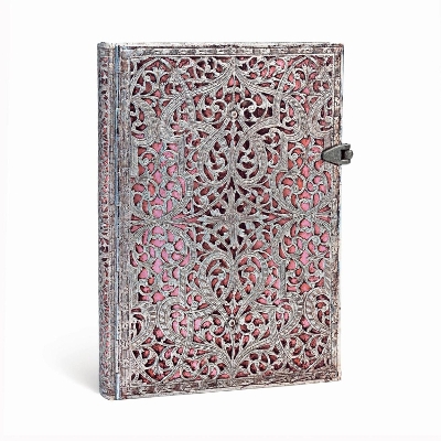 Book cover for Blush Pink Midi Lined Hardcover Journal (Clasp Closure)