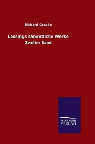 Cover of Lessings s�mmtliche Werke