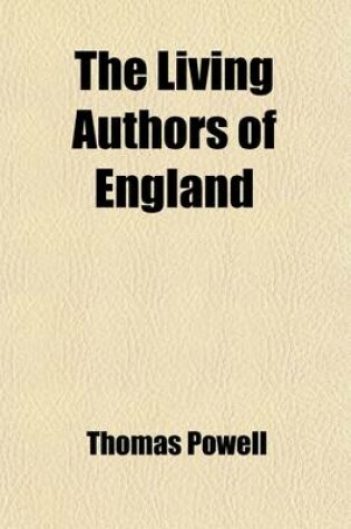 Cover of The Living Authors of England