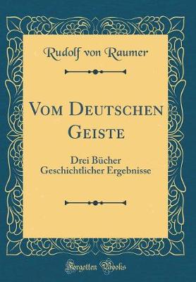 Book cover for Vom Deutschen Geiste