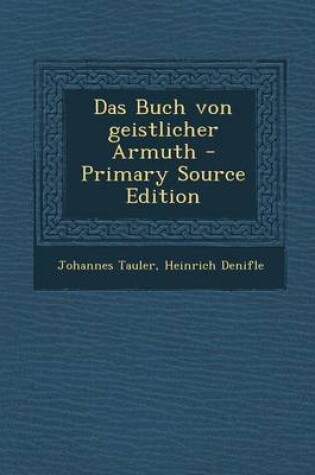 Cover of Das Buch Von Geistlicher Armuth