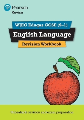 Cover of Pearson REVISE WJEC Eduqas GCSE English Language Revision Workbook: For 2024 and 2025 assessments and exams