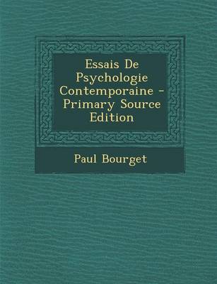 Book cover for Essais de Psychologie Contemporaine - Primary Source Edition