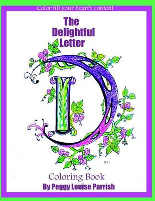 Book cover for The Delightful Letter D Coloring Book