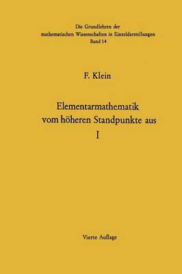 Book cover for Elementarmathematik Vom Hoeheren Standpunkte Aus