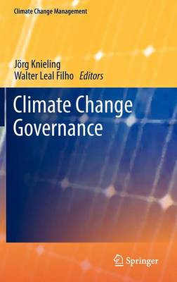 Book cover for Climate Change Governance