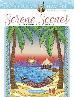 Book cover for Creative Haven Serene Scenes Coloring Book