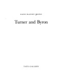 Book cover for Turner and Byron