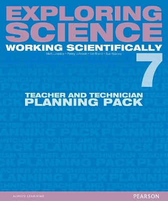 Cover of Exploring Science: Working Scientifically Teacher & Technician Planning Pack Year 7