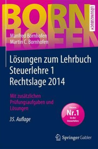 Cover of Losungen Zum Lehrbuch Steuerlehre 1 Rechtslage 2014