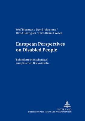 Cover of European Perspectives on Disabled People Behinderte Menschen Aus Europaeischen Blickwinkeln
