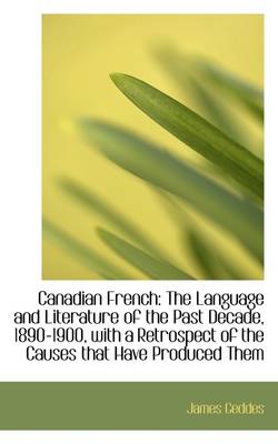 Book cover for Canadian French