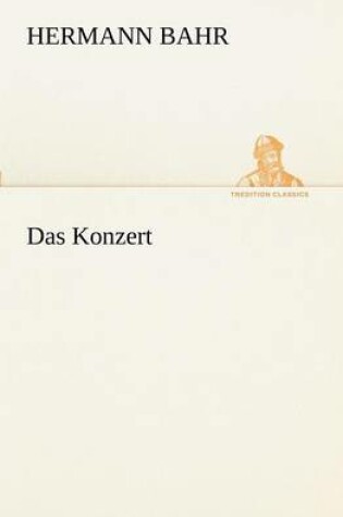 Cover of Das Konzert