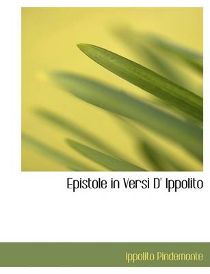 Book cover for Epistole in Versi D' Ippolito