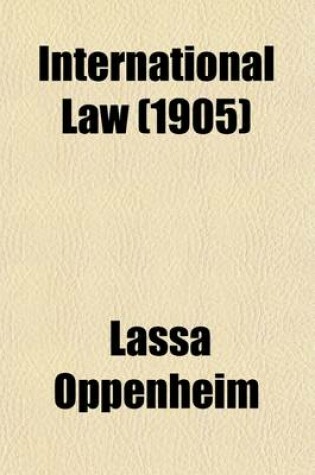 Cover of International Law (1905)